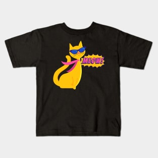 Pop Art Cat Kids T-Shirt